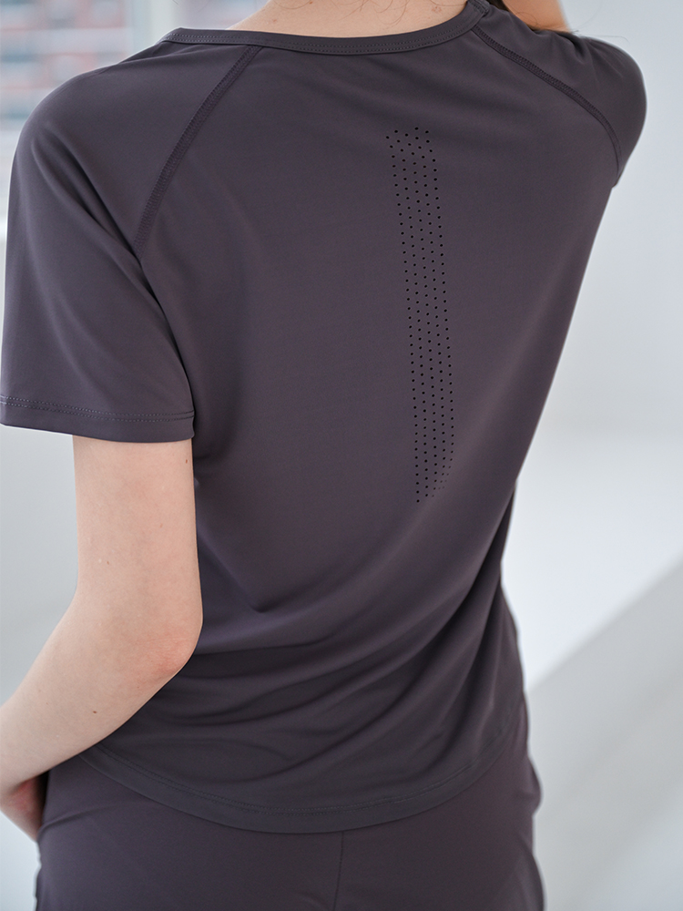 Pilates Yoga Morning - Ademend dun yoga-T-shirt voor dames -