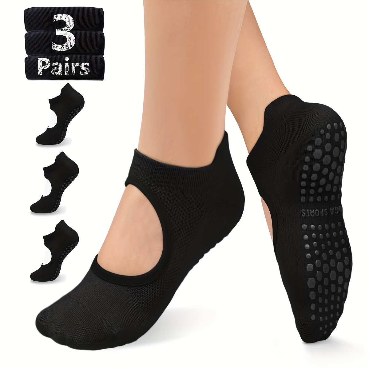 Medias Para Pilates Y Yoga - Antislip grip damessokken voor yoga barre