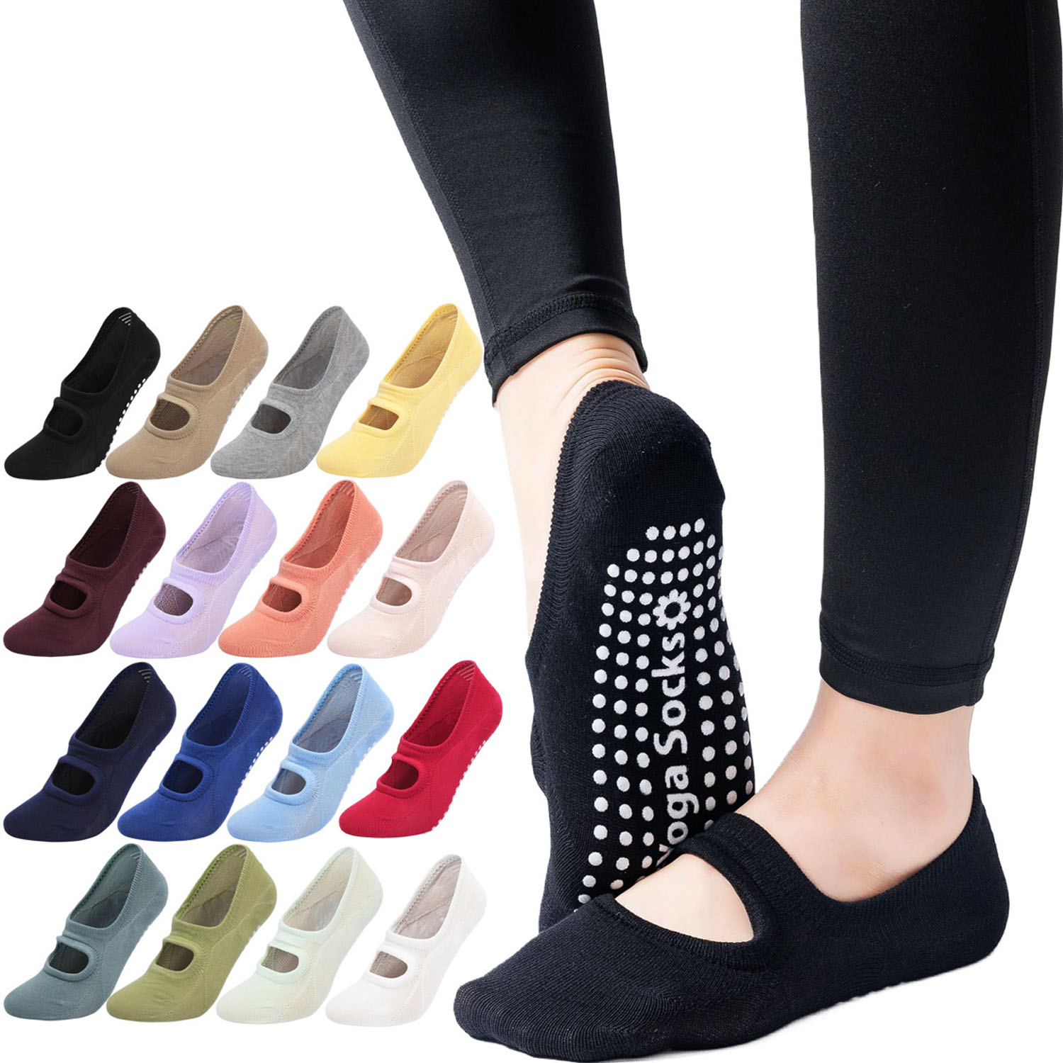 Medias Para Pilates Y Yoga - Hoge kwaliteit dames yogasokken antislip ademende