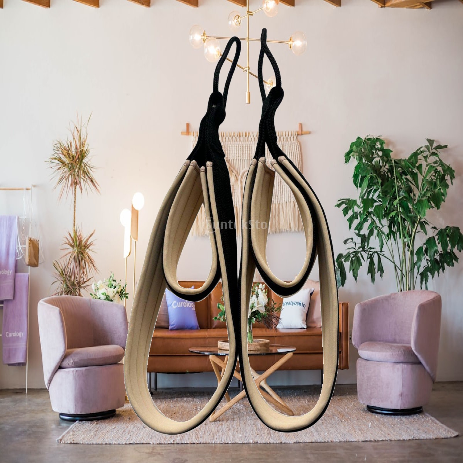 Pilates & Yoga With Harna - Pilates Overhead Handle met antislip grip,