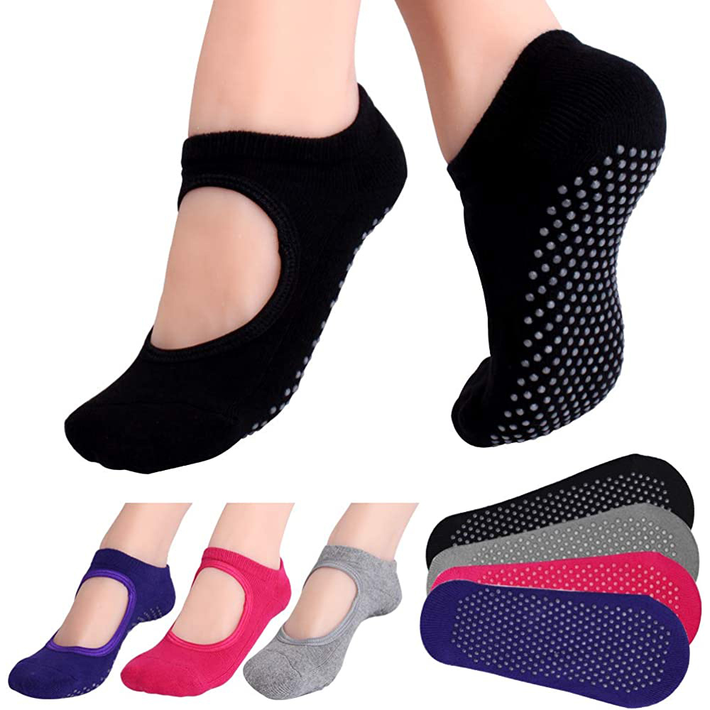 Medias Para Pilates Y Yoga - Backless antislip Fitness Pilates Sokken Katoen