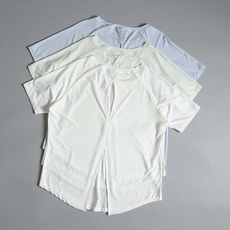 Pilates Yoga Morning - Dames yoga sportkleding korte mouw los
