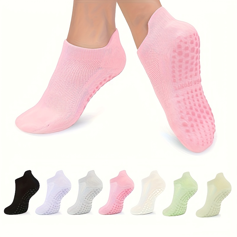 Medias Para Pilates Y Yoga - 1 paar grip-pilatesokken voor dames, yoga-atletieksokken