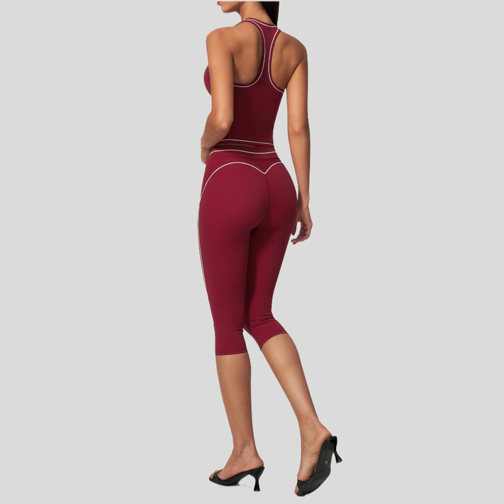 Dames Contrast Stitch Racerbac - Pilates Yoga Class recensie en prijs