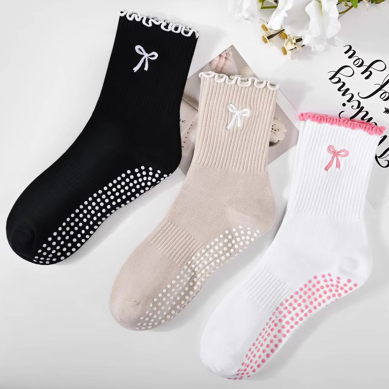 3 paar antislip pilates sokken - Medias Para Pilates Y Yoga recensie en prijs