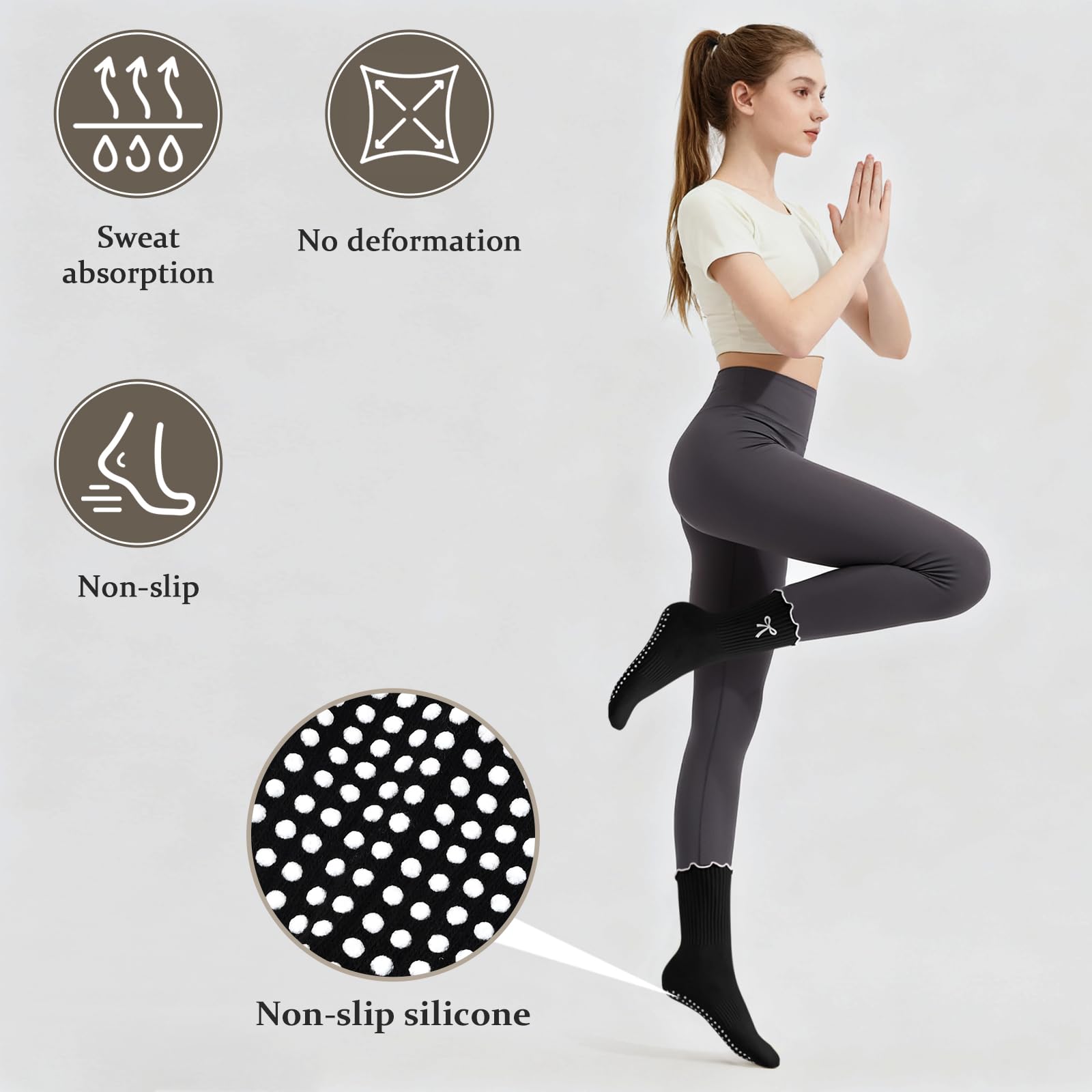 3 paar antislip pilates sokken - Medias Para Pilates Y Yoga recensie en prijs