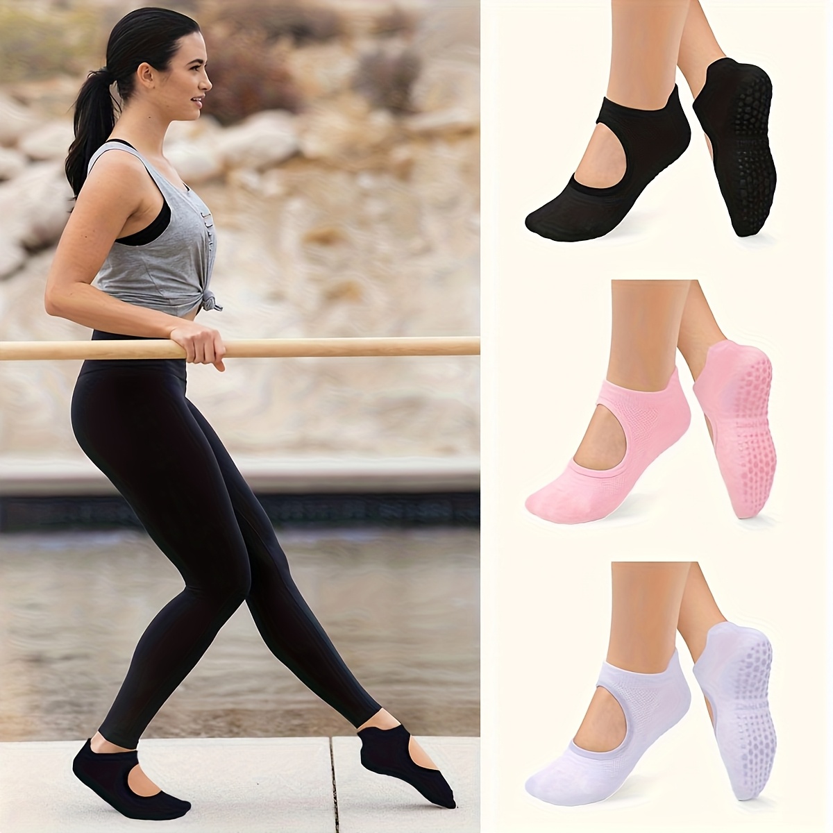 Antislip grip damessokken voor - Medias Para Pilates Y Yoga recensie en prijs