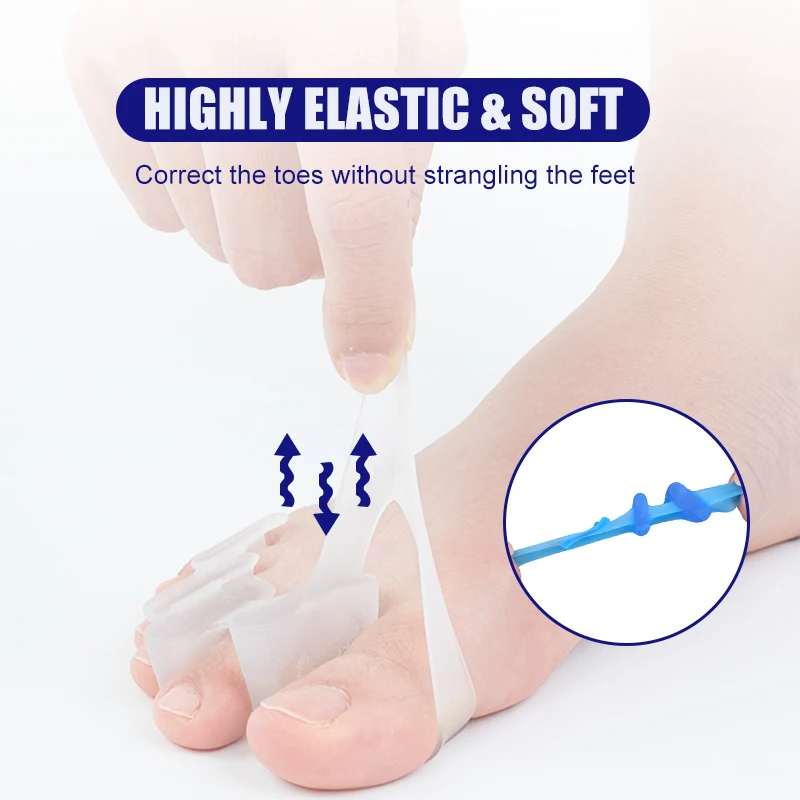 1 paar siliconen teenscheider  - Toe Separator Silicon recensie en prijs