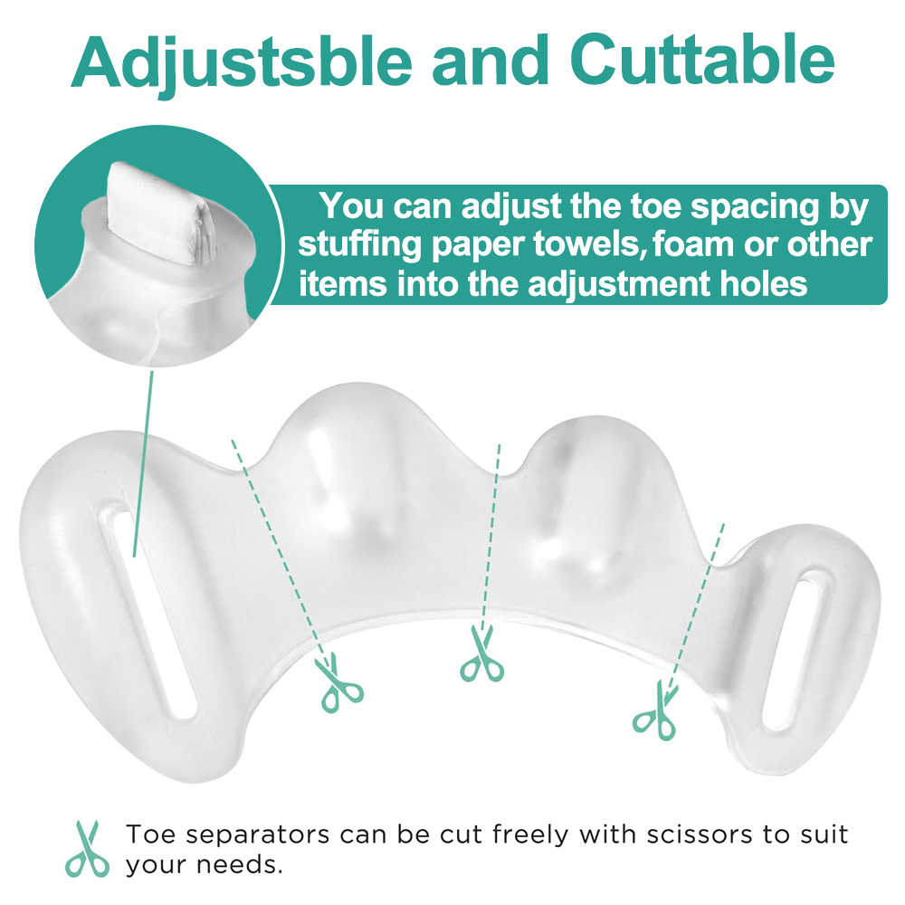 1 Paar Gel Harde Siliconen Tee - Toe Separator Silicon recensie en prijs