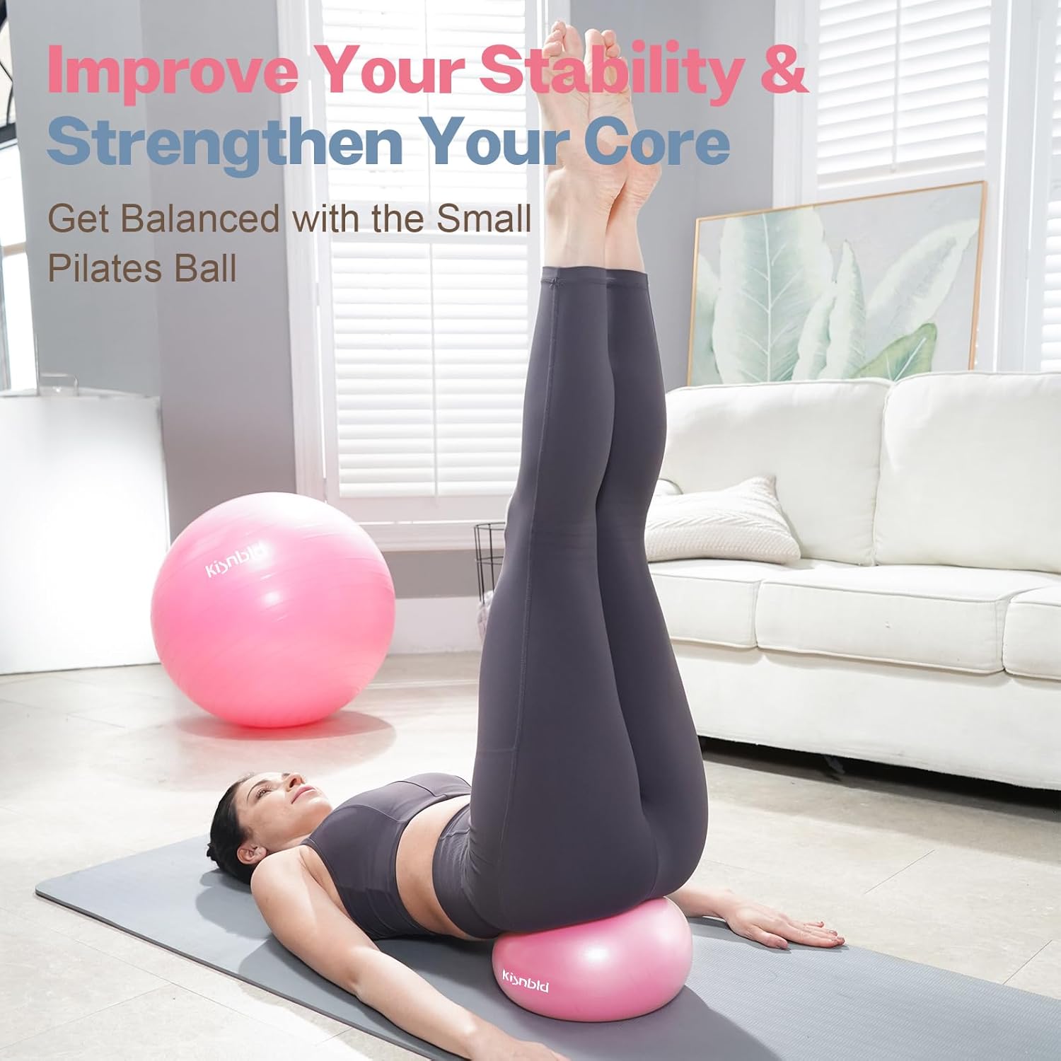 Kleine oefenbal, 9 inch mini p - Pilates Yoga Workout At Home recensie en prijs