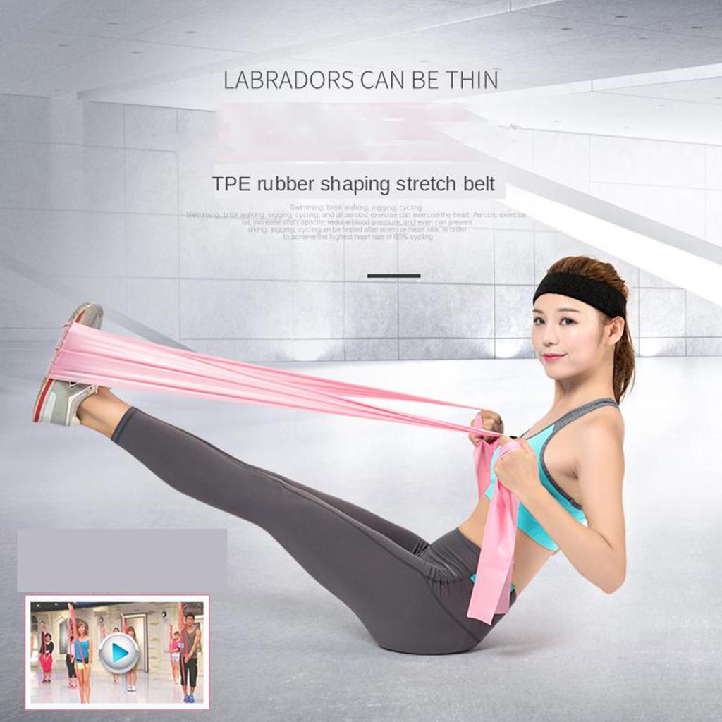 Lange stretch oefenbanden TPE  - Pilates Yoga Stretching recensie en prijs