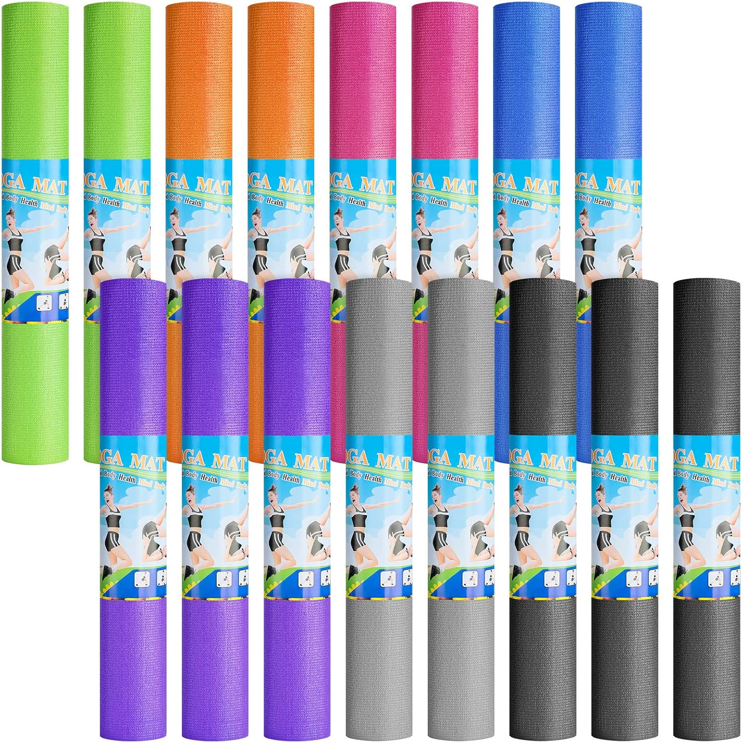 3 mm Dunne Yogamatten Lichtgew - Pilates Yoga Class recensie en prijs
