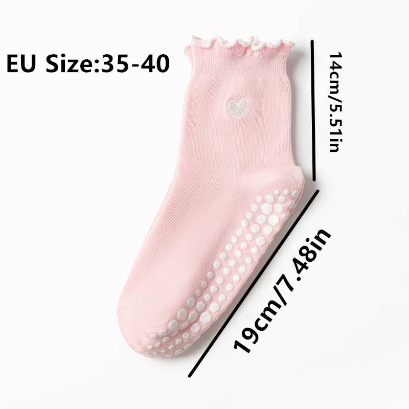 3 paar dames hartpatroon frill - Medias Para Pilates Y Yoga recensie en prijs