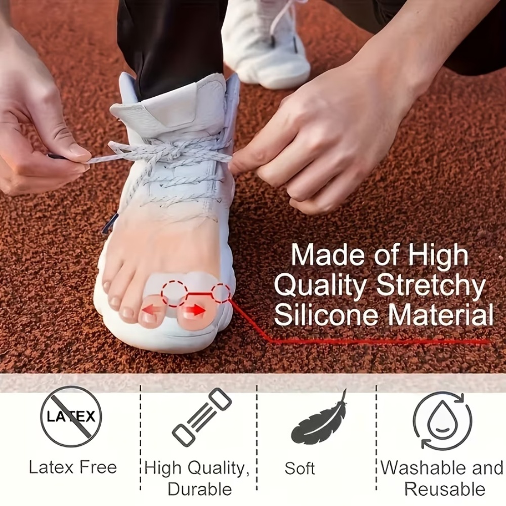 4 witte siliconen teenafscheid - Toe Separator Silicon recensie en prijs